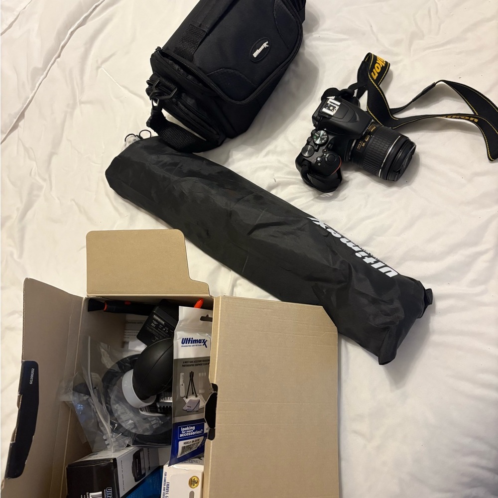 Nikon D3500 with accessories